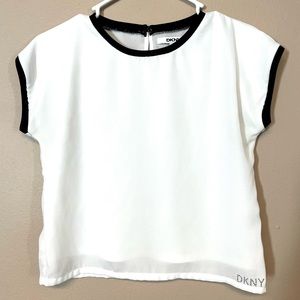DKNY Sheer Crop Top